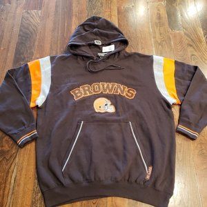 Cleveland Browns NFL Team Sportswear Hoodie Pullover Men Sz Large Dogs Playoffs